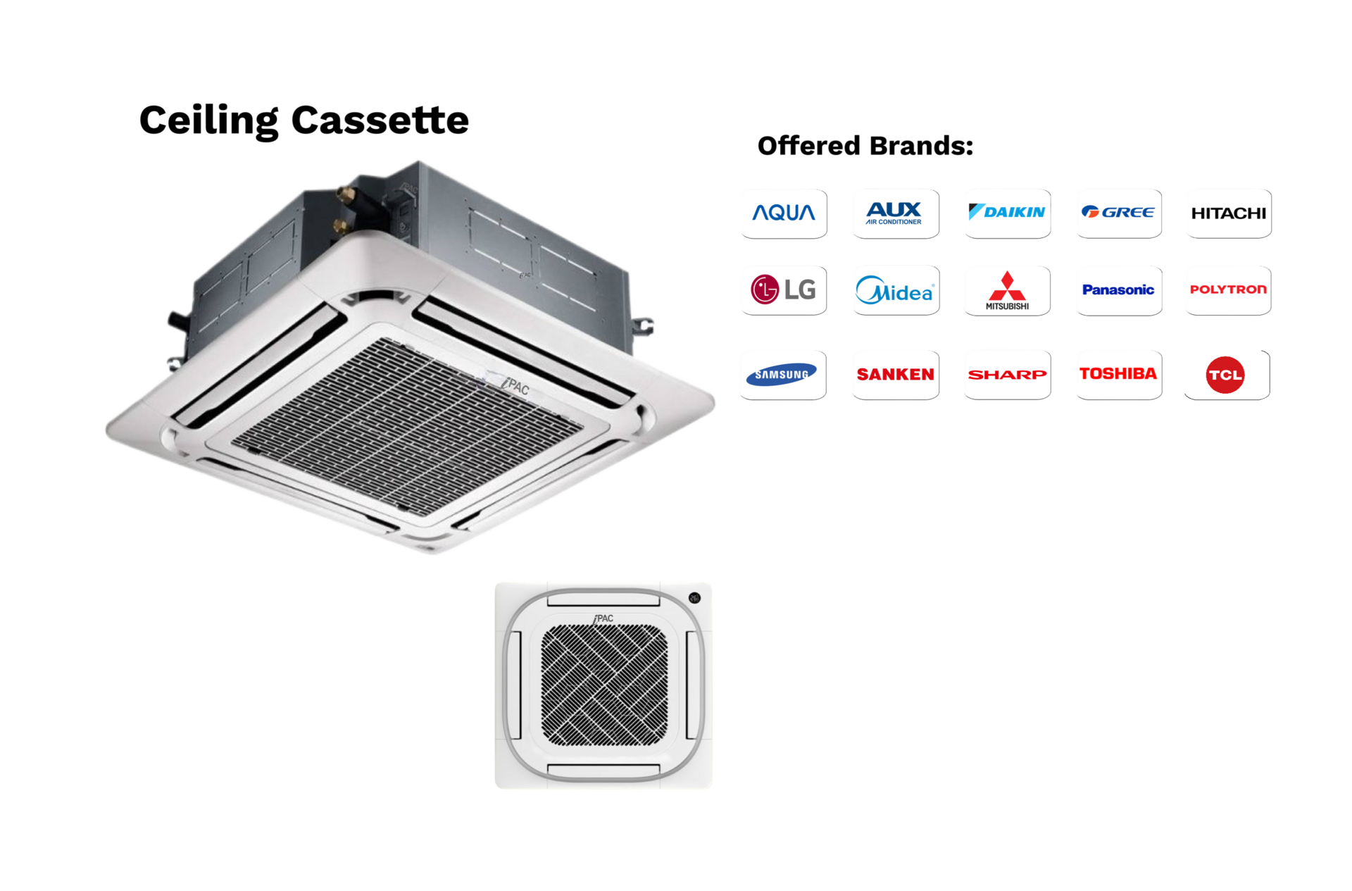 Commercial Ceiling Cassette AC